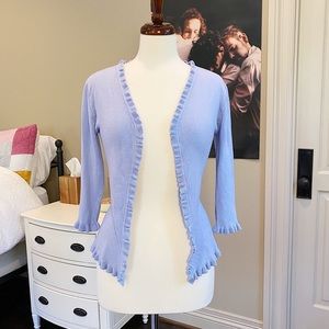 Baby Blue Lettuce Cardigan